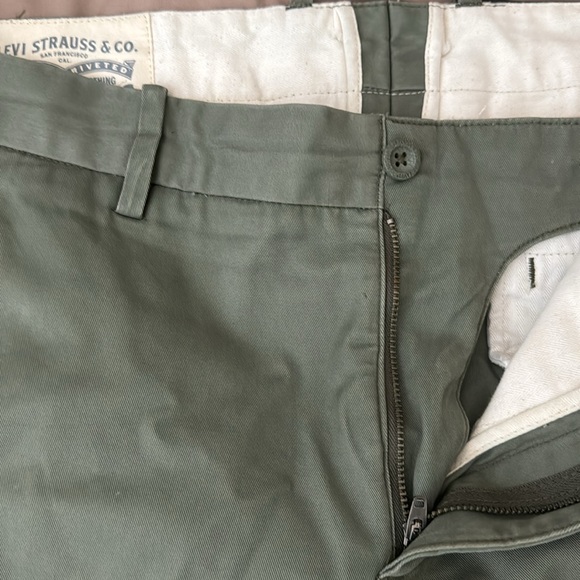 Levi Strauss & Co Khaki pants with slight flair hem. - Picture 2 of 3